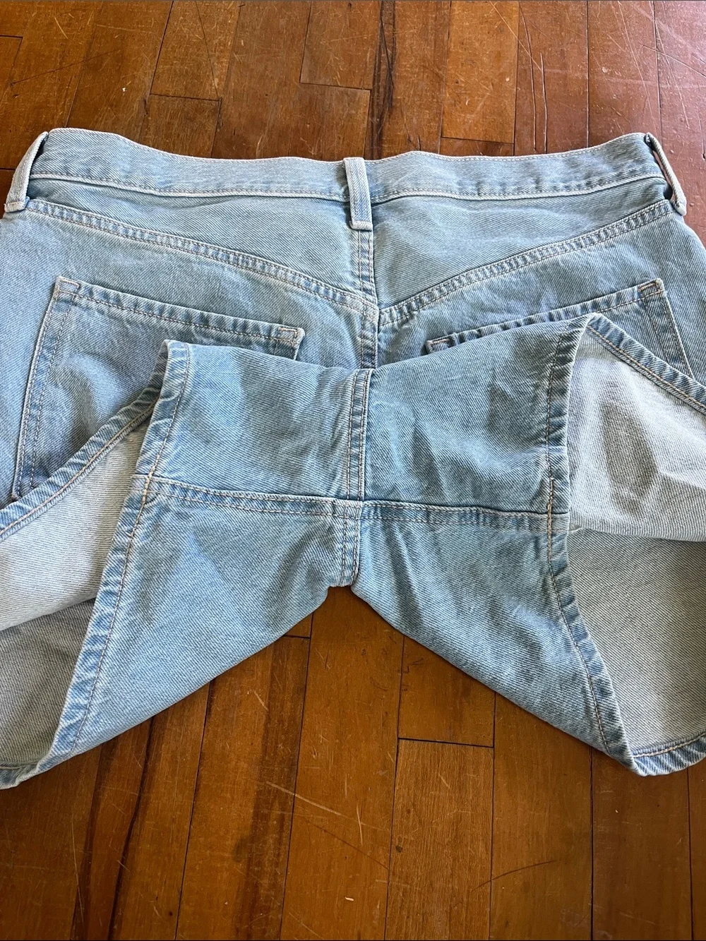 Old Navy Light Wash Denim High-Rise WOW BAGGY Shorts